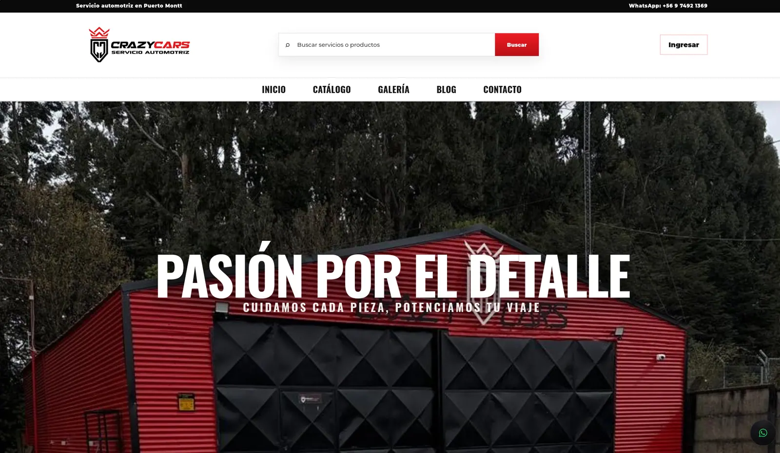 Web Intermedia - CrazyCars Servicio Automotriz