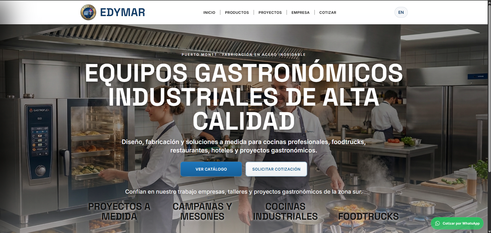 Web Intermedia - Fabricación de Equipos Gastronomicos
