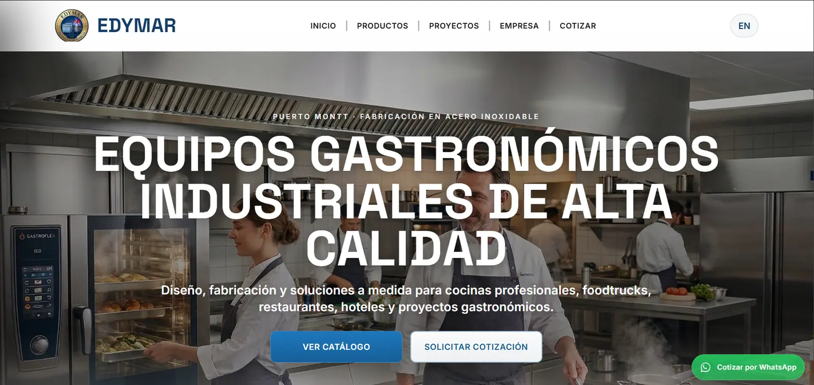 Web Intermedia - Fabricación de Equipos Gastronomicos
